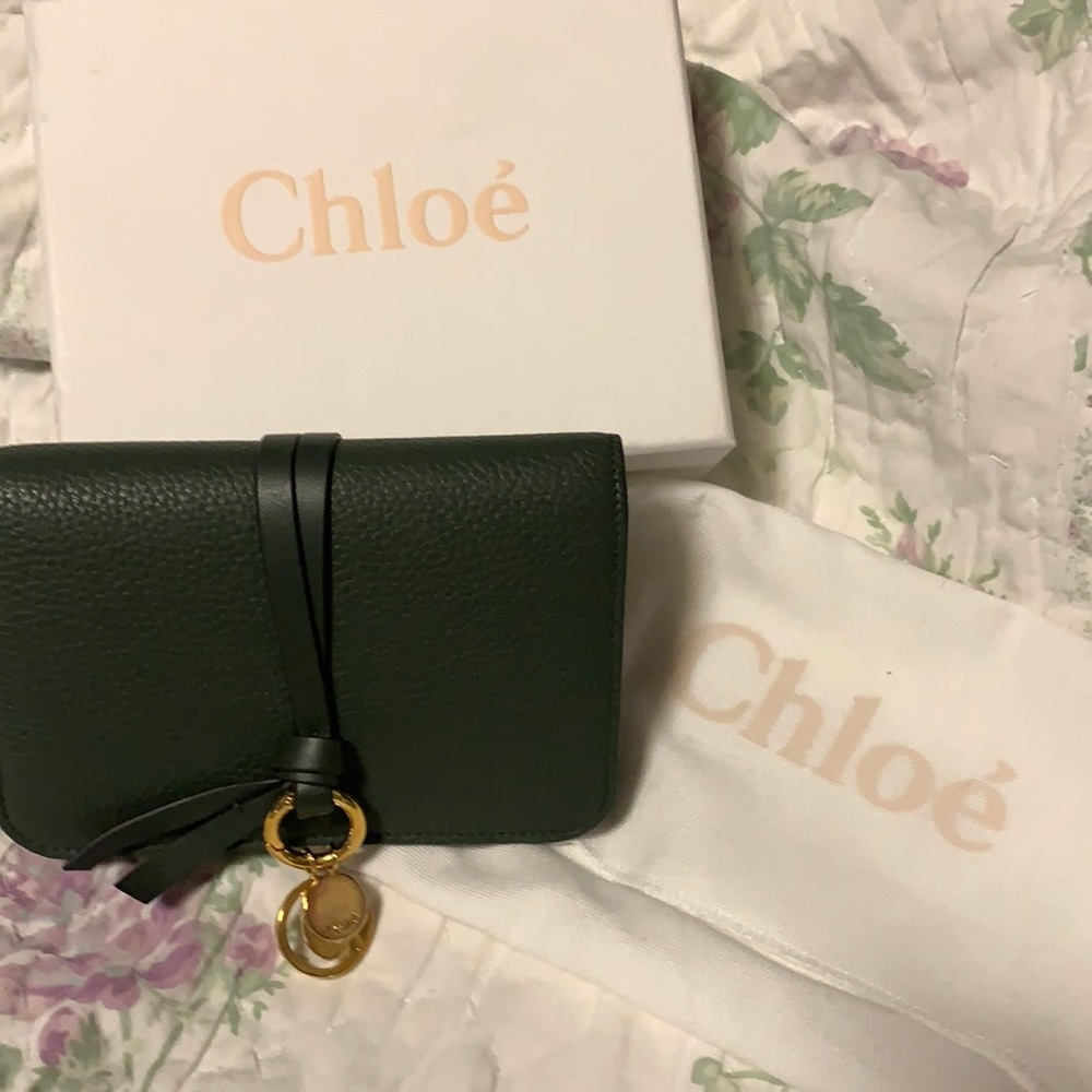 Authentic Chloe alphabet wallet with charms